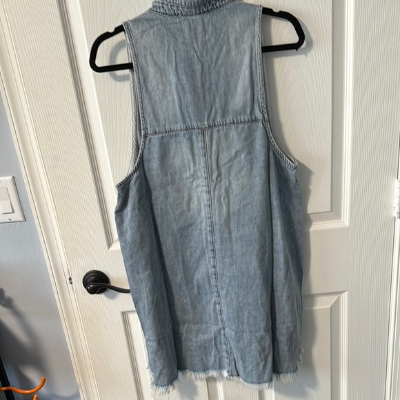 One Teaspoon multicolored midi buttoned frayed dress - Picture 3 of 4